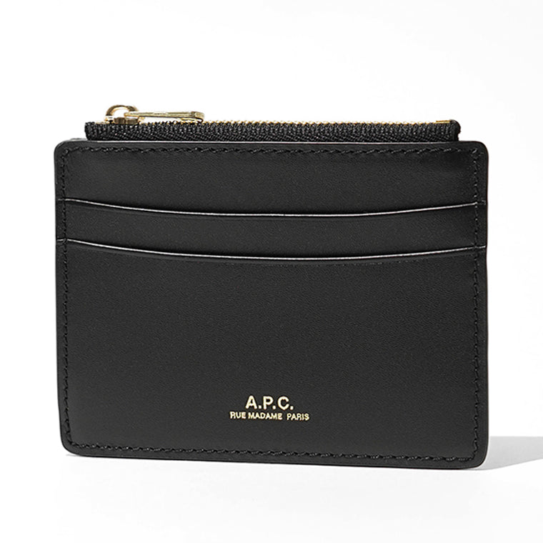 A.P.C. レディース メンズ カード＆コインケース PARIS CARDHOLDER PXAWV F63670 NOIR ブラック LZZ