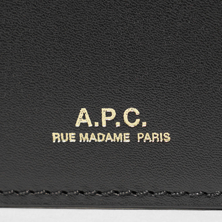 A.P.C. レディース メンズ カード＆コインケース PARIS CARDHOLDER PXAWV F63670 NOIR ブラック LZZ