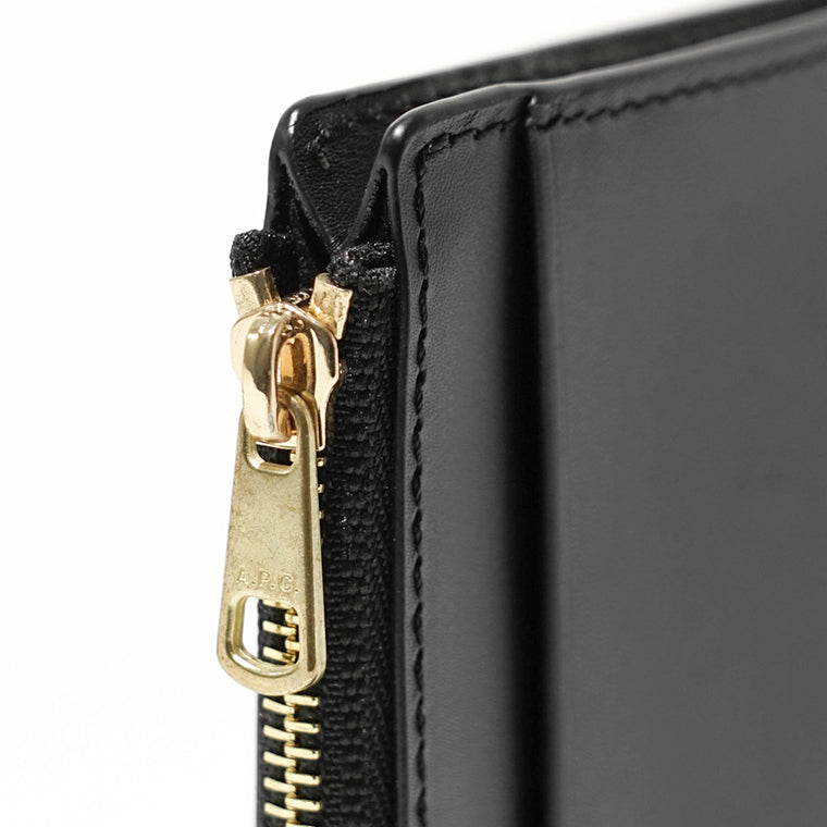 A.P.C. レディース メンズ カード＆コインケース PARIS CARDHOLDER PXAWV F63670 NOIR ブラック LZZ