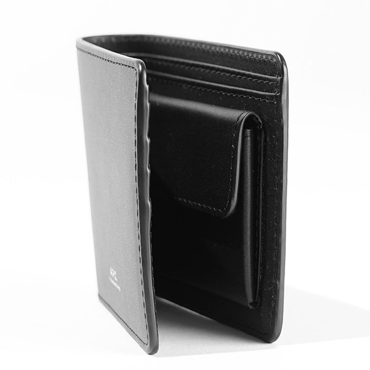 A.P.C. メンズ 2つ折り財布 LONDON 2.0 WALLET PXAWV H63655 NOIR ブラック LZZ