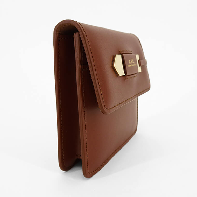 A.P.C. レディース カード＆コインケース CHAROTTE COMPACT PXBMW F63542 NOISETTE ヘーゼルナッツ CAD
