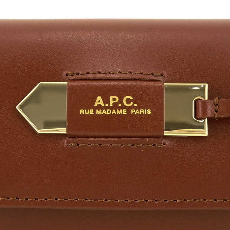 A.P.C. レディース カード＆コインケース CHAROTTE COMPACT PXBMW F63542 NOISETTE ヘーゼルナッツ CAD