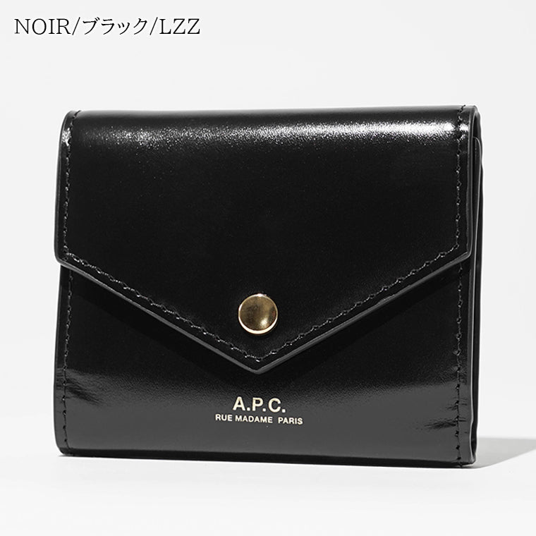 アーペーセー A.P.C. レディース メンズ 3つ折り財布 ブラック