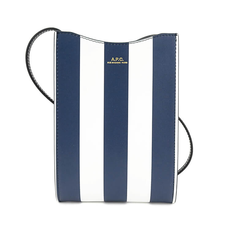 【SUMMER FINAL SALE】 A.P.C. レディース メンズ ショルダーバッグ JAMIE NECK POUCH PXBSZ F63412 DARK NAVY ダークネイビー IAK