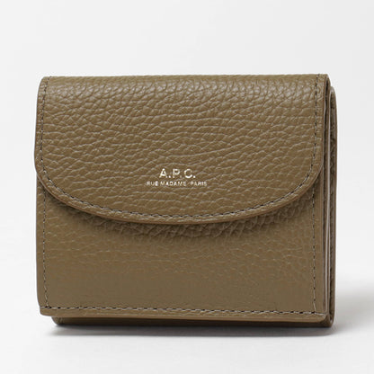 A.P.C. レディース メンズ 3つ折り財布 TRIFOLD GENEVE PXCBC F63483 TERRE オークル CAW