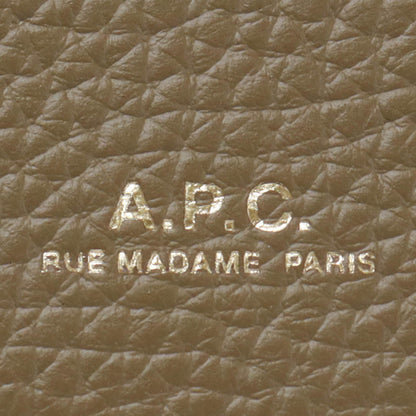 A.P.C. レディース メンズ 3つ折り財布 TRIFOLD GENEVE PXCBC F63483 TERRE オークル CAW