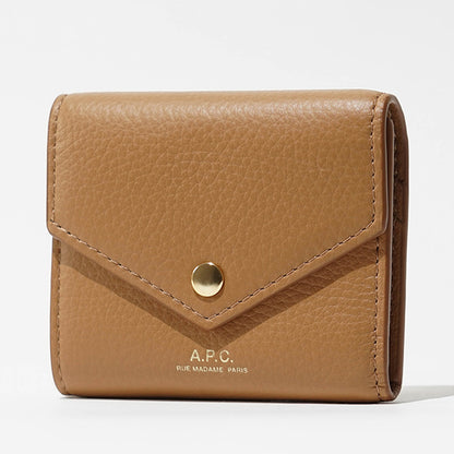 A.P.C. レディース メンズ 3つ折り財布 PORTE MONNAIE ENVELOPPE PXCBC F63673 CAMEL キャメル CAB