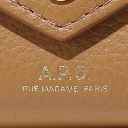 A.P.C. レディース メンズ 3つ折り財布 PORTE MONNAIE ENVELOPPE PXCBC F63673 CAMEL キャメル CAB