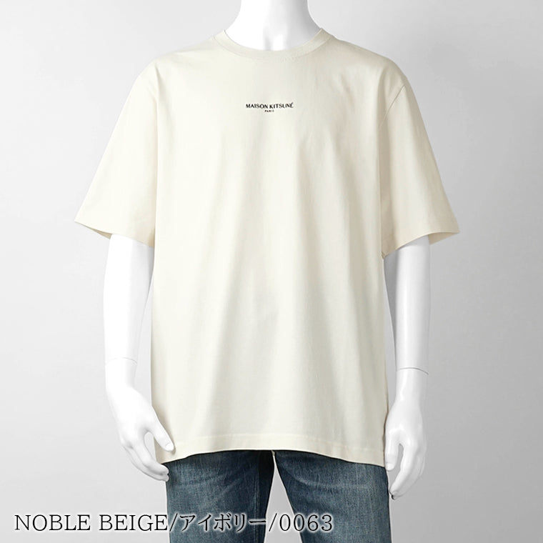 【2026SS SUMMER SALE】MAISON KITSUNE メンズ Tシャツ MAISON KITSUNE PARIS COMFORT TEE SHIRT QM00100 KJ7025 2カラー