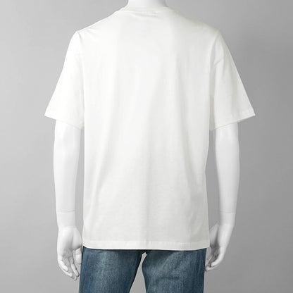 【2026SS SUMMER SALE】MAISON KITSUNE メンズ Tシャツ POETIC SCRIPT LIGHT REGULAR TEE SHIRT QM00113 KJ7036 WHITE オフホワイト P100