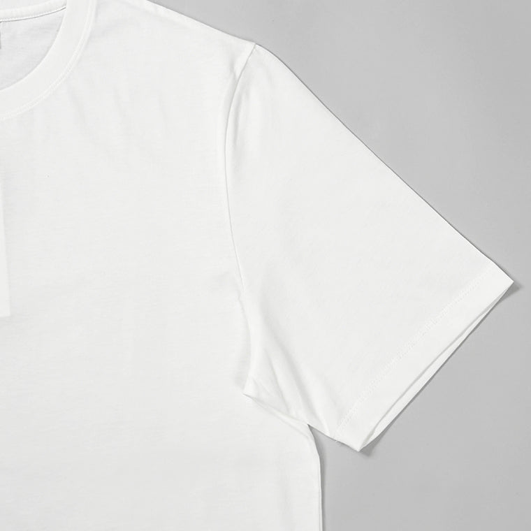 【2026SS SUMMER SALE】MAISON KITSUNE メンズ Tシャツ POETIC SCRIPT LIGHT REGULAR TEE SHIRT QM00113 KJ7036 WHITE オフホワイト P100