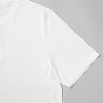 【2026SS SUMMER SALE】MAISON KITSUNE メンズ Tシャツ POETIC SCRIPT LIGHT REGULAR TEE SHIRT QM00113 KJ7036 WHITE オフホワイト P100