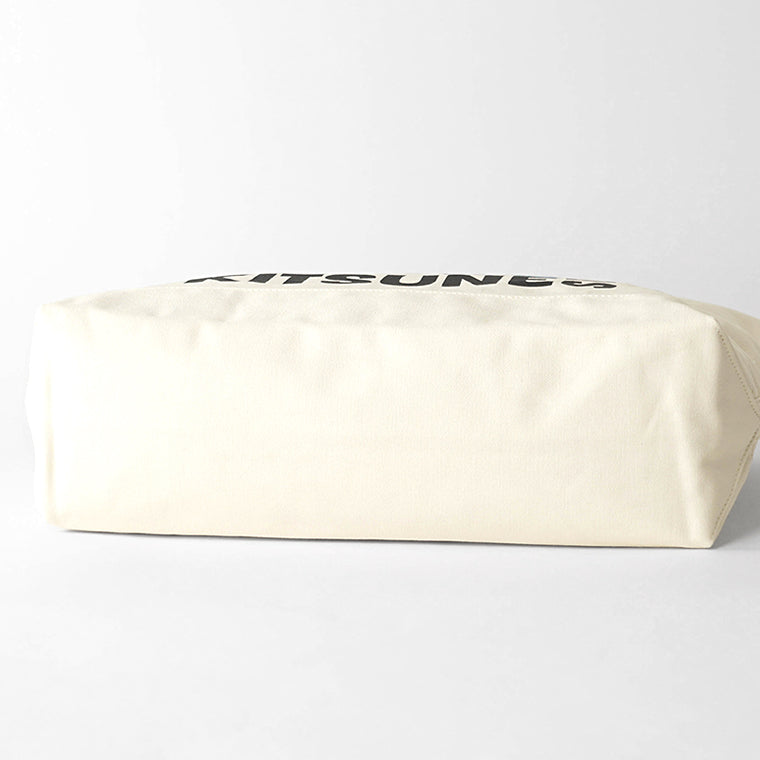 MAISON KITSUNE メンズ レディース トートバッグ GALLERY FOX TOTE QU05110 WW9042 ECRU アイボリー P700