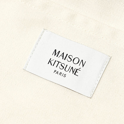 MAISON KITSUNE メンズ レディース トートバッグ DREAMING FOX TOTE QU05130 WW9042 ECRU アイボリー P700