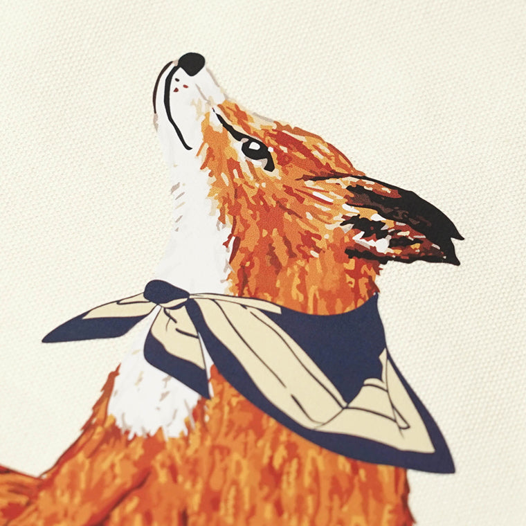 MAISON KITSUNE メンズ レディース トートバッグ DREAMING FOX TOTE QU05130 WW9042 ECRU アイボリー P700