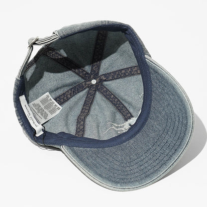 MAISON KITSUNE メンズ レディース キャップ POETIC SCRIPT DENIM CAP QU06103 WD4025 WASHED INDIGO ウォッシュブルー P471