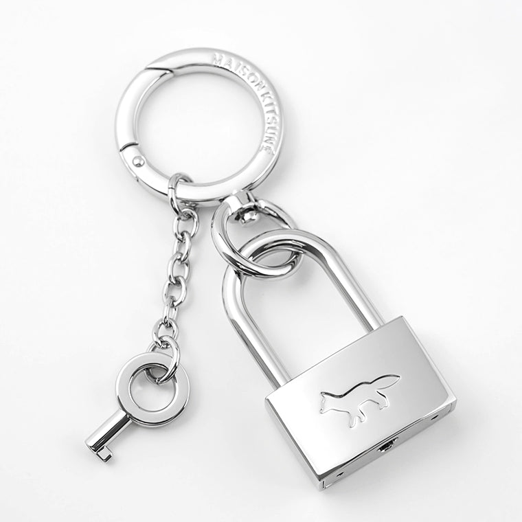 MAISON KITSUNE メンズ レディース キーリング PADLOCK CHARM QU06903 AM1002 SILVER シルバー P900