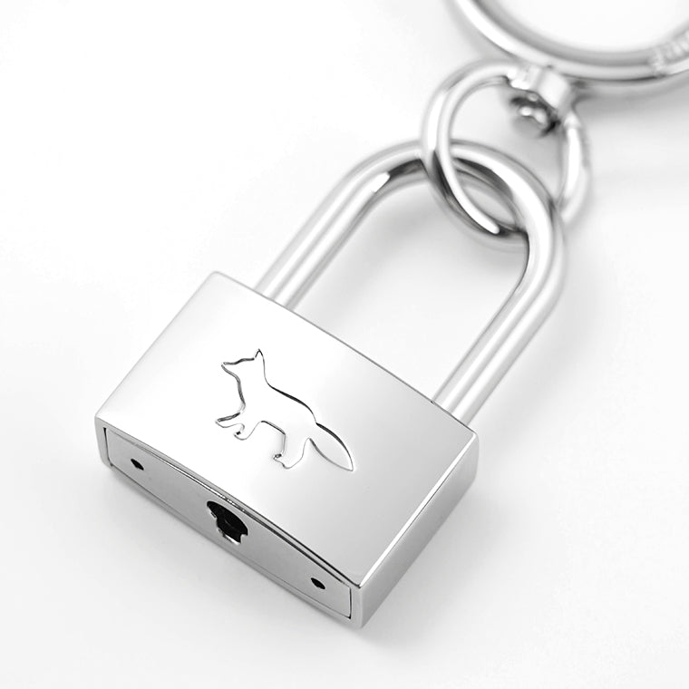 MAISON KITSUNE メンズ レディース キーリング PADLOCK CHARM QU06903 AM1002 SILVER シルバー P900