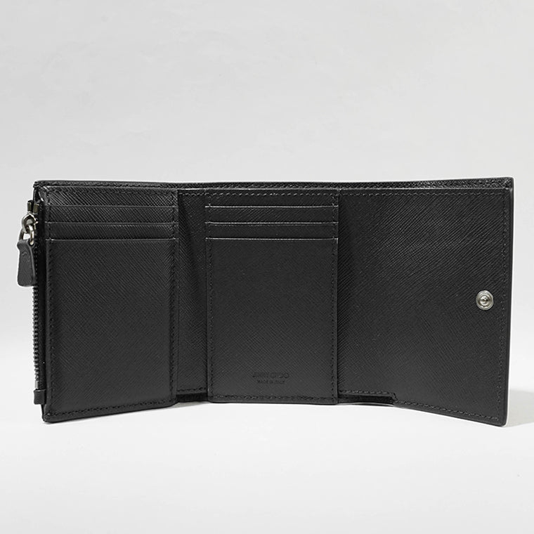 ジミーチュウ JIMMY CHOO メンズ レディース 3つ折り財布 ブラック