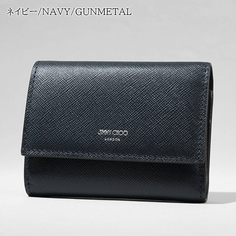 ジミーチュウ　三つ折り財布　ブラック ジミーチュウ JIMMY CHOO メンズ レディース 3つ折り財布 ブラック