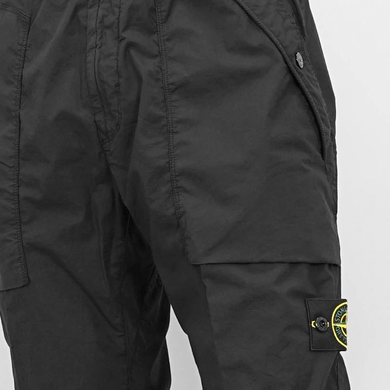 STONE ISLAND メンズ パンツ STRETCH COTTON TELA 'PARACADUTE' K1S153100017 S0003 ブラック V0029