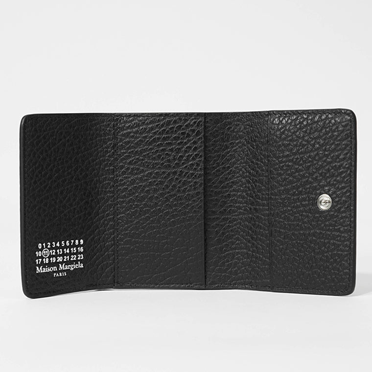 メゾン マルジェラ Maison Margiela 三つ折り財布 財布 レザー メンズ レディース ブラック系 S36UI0416P4455T8013 【新品】 メゾンマルジェラ 三つ折り財布 ミニ財布 ブラック メンズ レディース