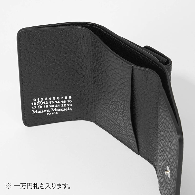 メゾン マルジェラ Maison Margiela 三つ折り財布 財布 レザー メンズ レディース ブラック系 S36UI0416P4455T8013 【新品】 メゾンマルジェラ Maison Margiela メンズ レディース 3つ折り財布