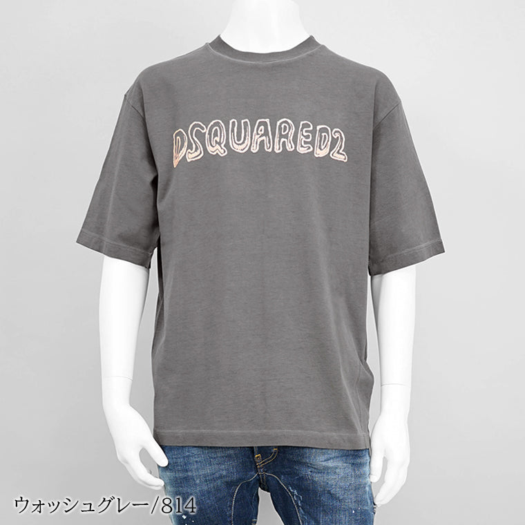 ディースクエアード DSQUARED2 メンズ Tシャツ ウォッシュグレー