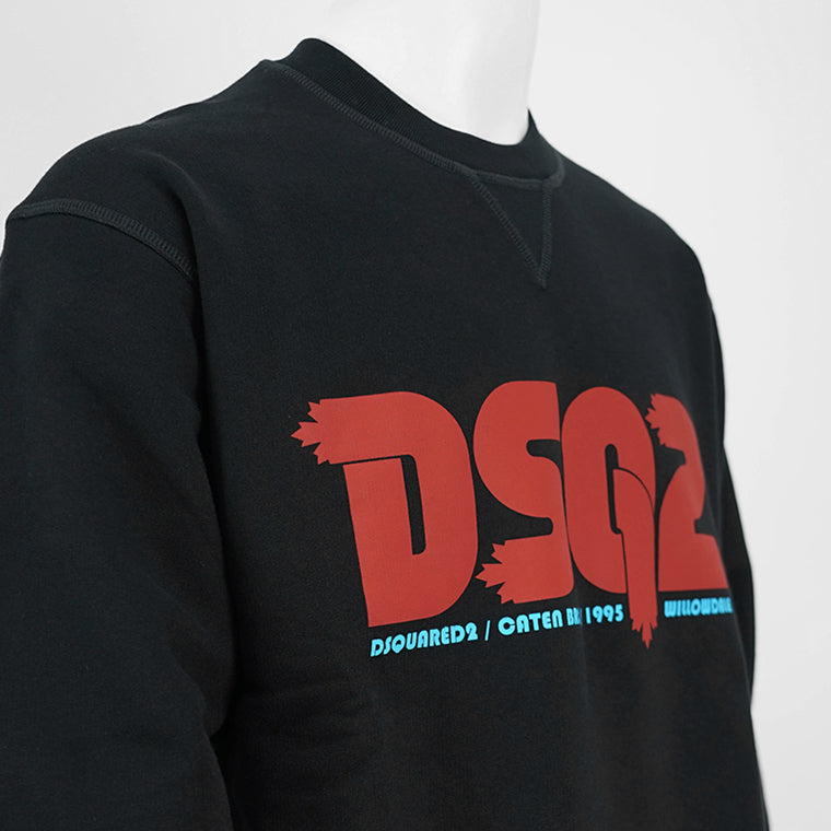 ディースクエアード DSQUARED2 メンズ スウェットシャツ ブラック