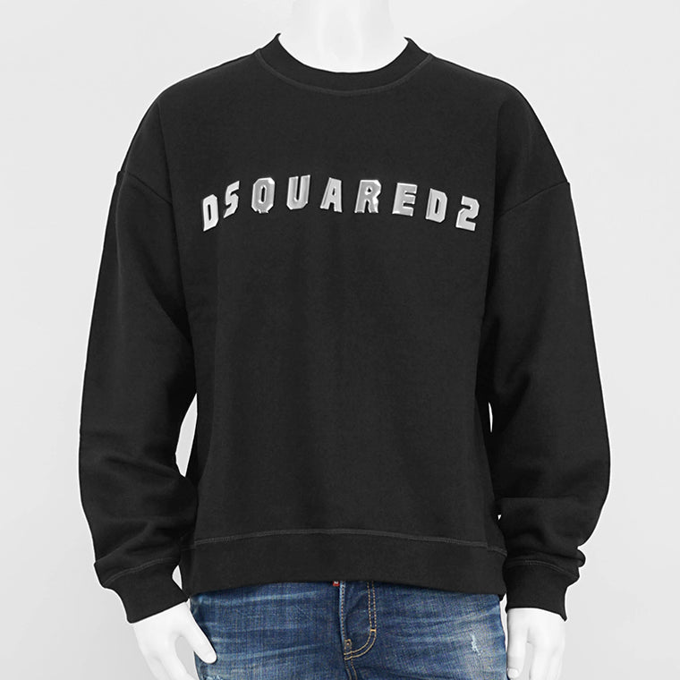 DSQUARED2 メンズ スウェットシャツ RELAX FIT CREWNECK S71GU0690 S25516 ブラック 900