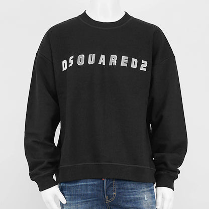 DSQUARED2 メンズ スウェットシャツ RELAX FIT CREWNECK S71GU0690 S25516 ブラック 900