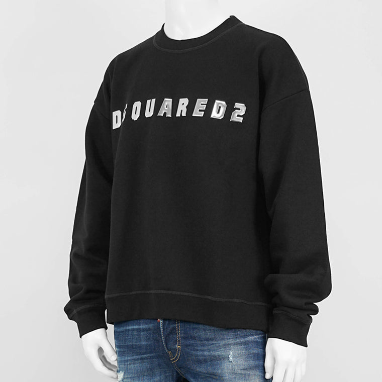 DSQUARED2 メンズ スウェットシャツ RELAX FIT CREWNECK S71GU0690 S25516 ブラック 900