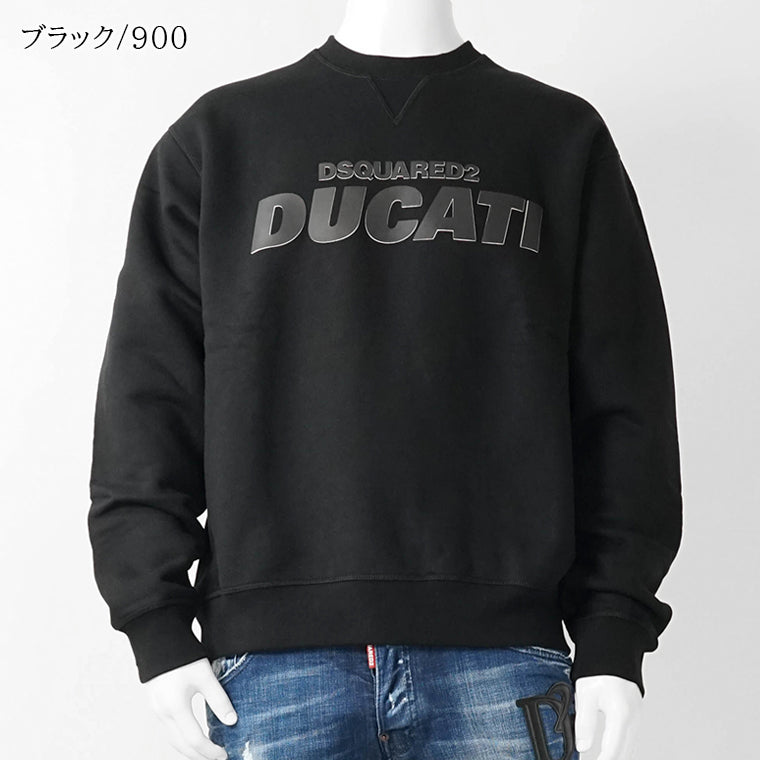 DSQUARED2 メンズ スウェットシャツ DUCATI COOL FIT CREWNECK S71GU0751 S25516