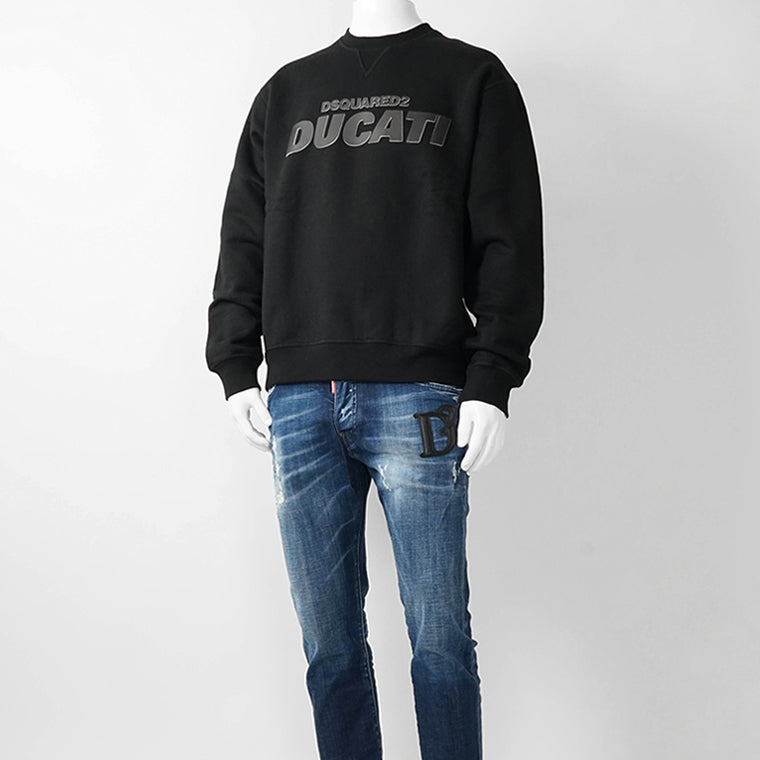 DSQUARED2 メンズ スウェットシャツ DUCATI COOL FIT CREWNECK S71GU0751 S25516