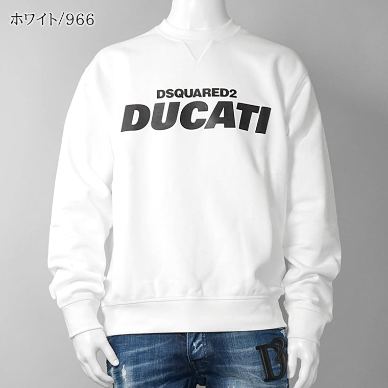 DSQUARED2 メンズ スウェットシャツ DUCATI COOL FIT CREWNECK S71GU0751 S25516