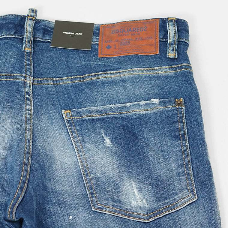 DSQUARED2 メンズ ジーンズ SKATER JEAN S71LB1711 D30010 ウォッシュブルー 470