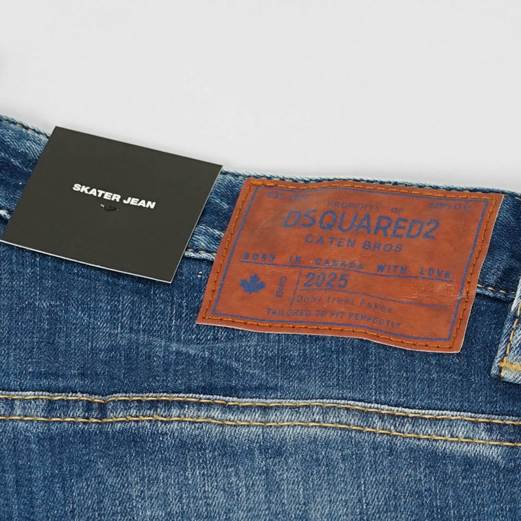 DSQUARED2 メンズ ジーンズ SKATER JEAN S71LB1711 D30010 ウォッシュブルー 470