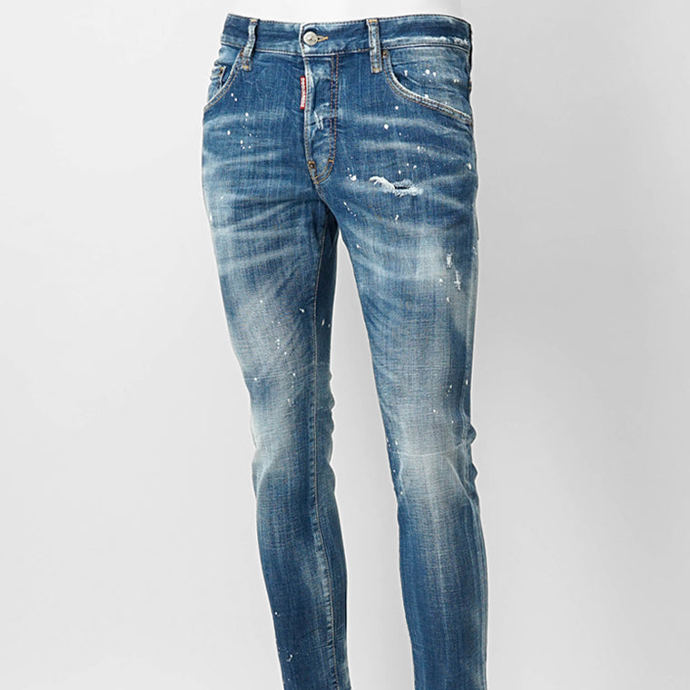DSQUARED2 メンズ ジーンズ SKATER JEAN S71LB1711 D30010 ウォッシュブルー 470