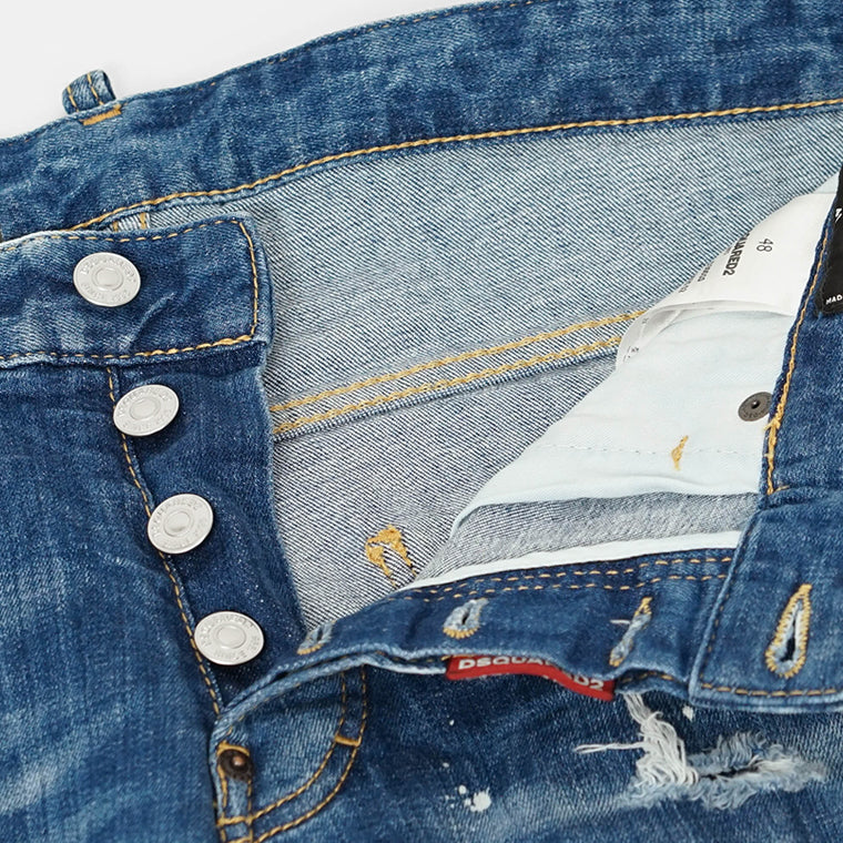 DSQUARED2 メンズ ジーンズ SKATER JEAN S71LB1711 D30010 ウォッシュブルー 470
