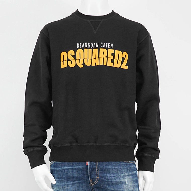 DSQUARED2 メンズ スウェットシャツ COOL FIT CREWNECK S74GU0831 S25516 ブラック 900