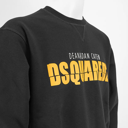 DSQUARED2 メンズ スウェットシャツ COOL FIT CREWNECK S74GU0831 S25516 ブラック 900