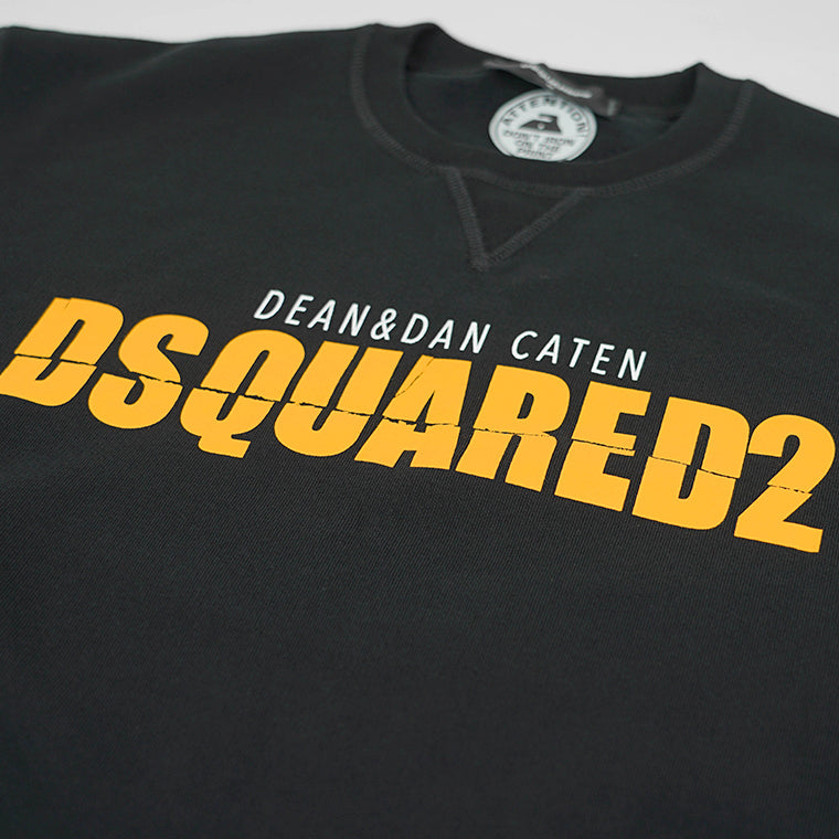 DSQUARED2 メンズ スウェットシャツ COOL FIT CREWNECK S74GU0831 S25516 ブラック 900