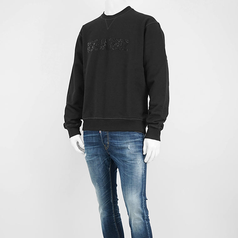 DSQUARED2 メンズ スウェットシャツ COOL FIT CREWNECK S74GU0836 S25516 ブラック 900