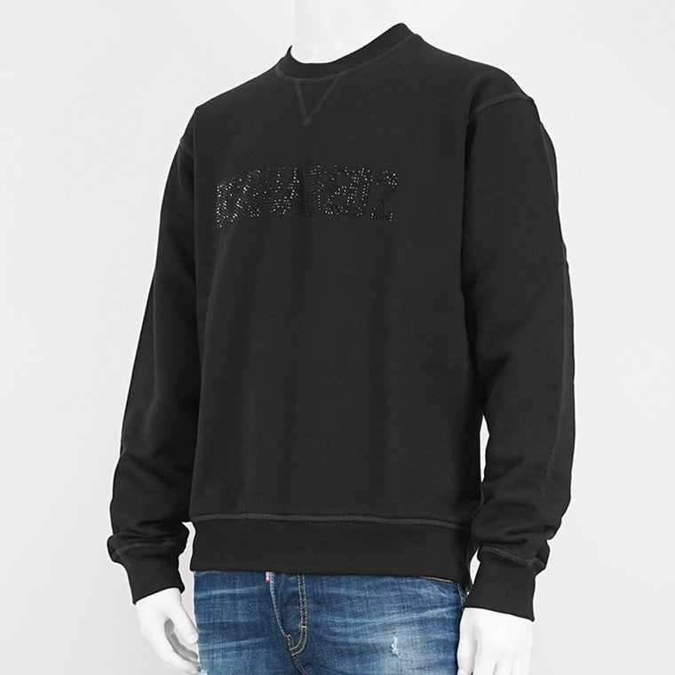 DSQUARED2 メンズ スウェットシャツ COOL FIT CREWNECK S74GU0836 S25516 ブラック 900