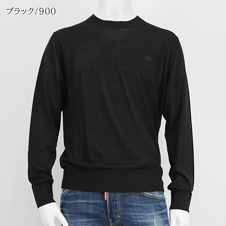 DSQUARED2 メンズ ニット CREWNECK PULLOVER S74HA1442 S18310 2カラー