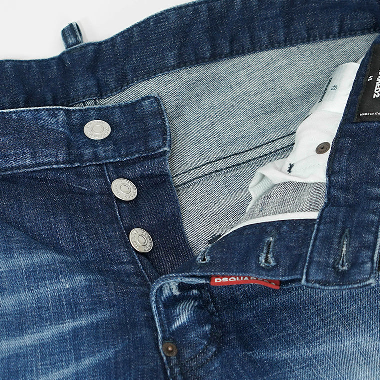 DSQUARED2 メンズ ジーンズ SKATER JEAN S74LB1721 D30010 ウォッシュブルー 470
