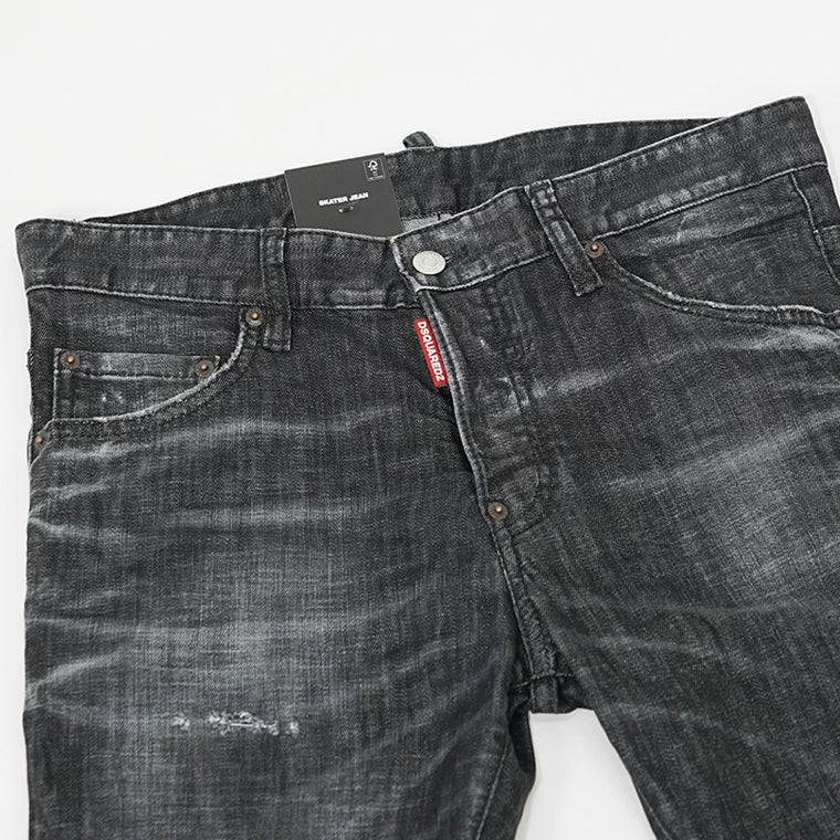 DSQUARED2 メンズ ジーンズ SKATER JEAN S74LB1726 D30357 ウォッシュブラック 900