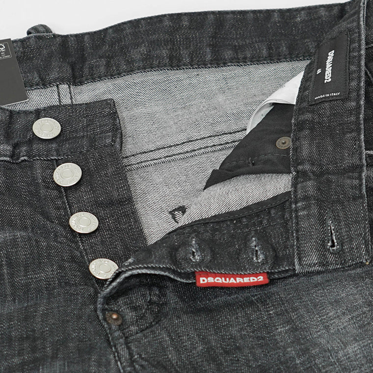 DSQUARED2 メンズ ジーンズ SKATER JEAN S74LB1726 D30357 ウォッシュブラック 900