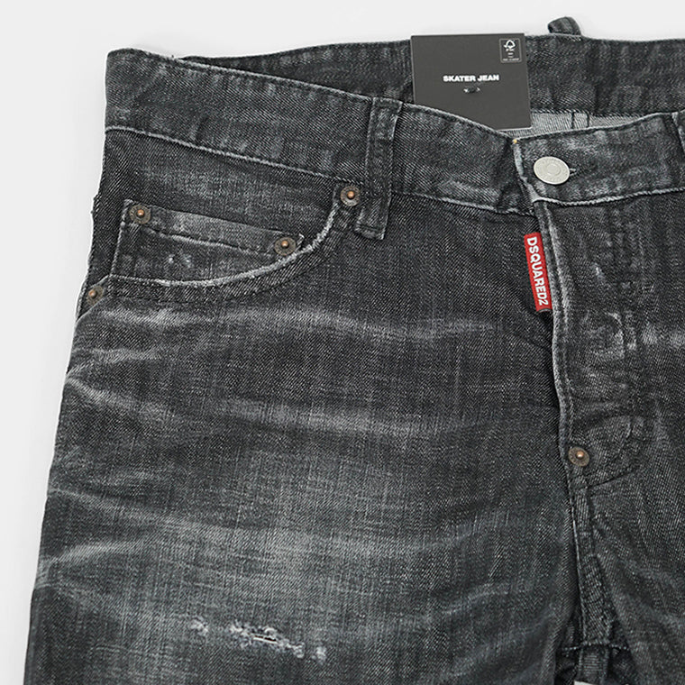 DSQUARED2 メンズ ジーンズ SKATER JEAN S74LB1726 D30357 ウォッシュブラック 900