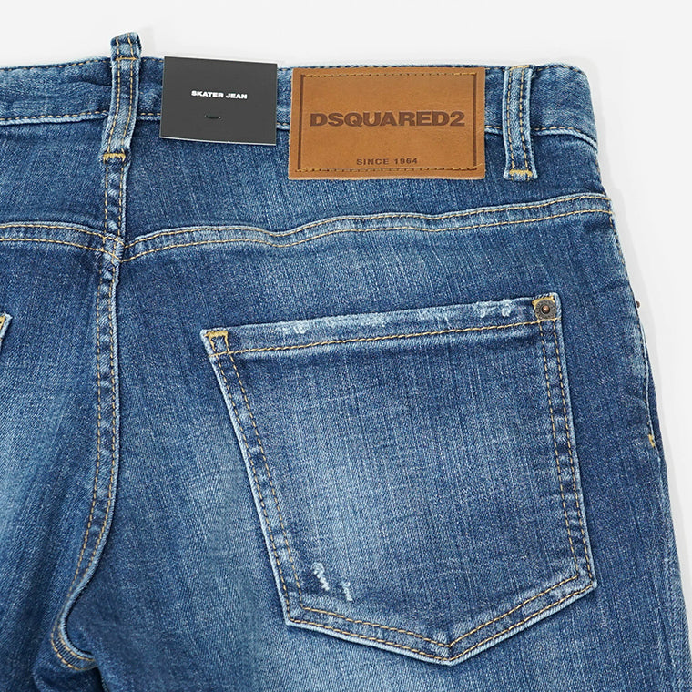 DSQUARED2 メンズ ジーンズ SKATER JEAN S74LB1729 S30872 ウォッシュブルー 470